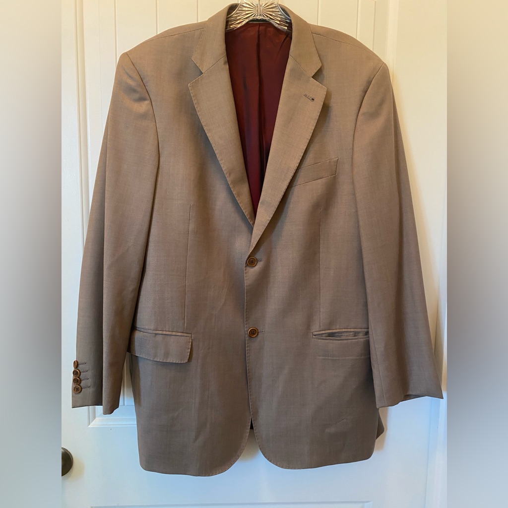 Gianni Orvietto Italy Made Super 120s Extra Fine Wool Suit Jacket Biella